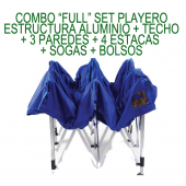 Set Playero Plegable 3H Full Estructura de Aluminio