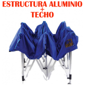 Carpa Plegable o Gazebo 3H - Estructura de Aluminio + Techo