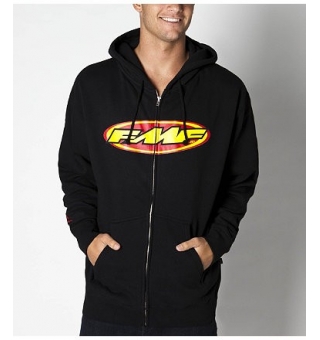 Campera Canguro FMF Hoodie The Don Fullzip Negro