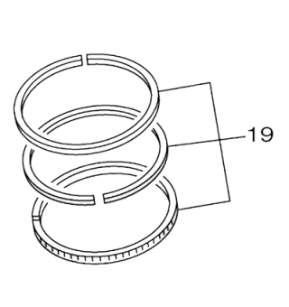 Aros piston para YFZ 450 R y F