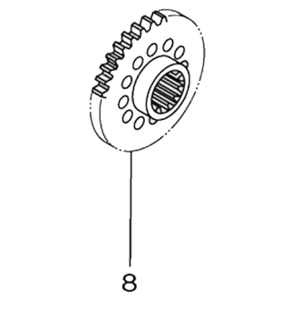 Engranaje cigüeñal para YFZ 450 R