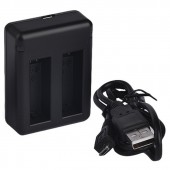 Cargador Doble De Batería Para Gopro Hero4 3.8v 1200mah