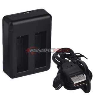 Cargador Doble De Batería Para Gopro Hero4 3.8v 1200mah