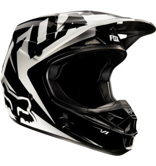 Casco Fox V1 Race Helmet Negro